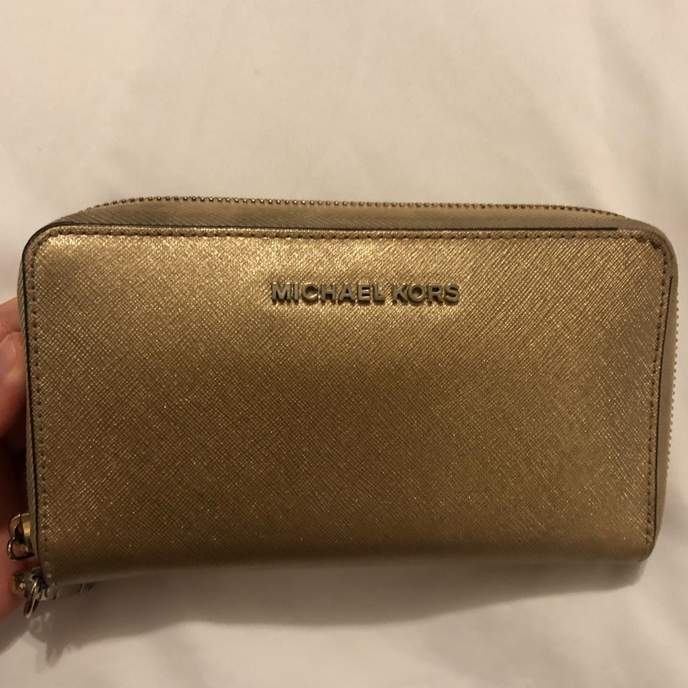 Gold Shimmery Michael Kors wallet